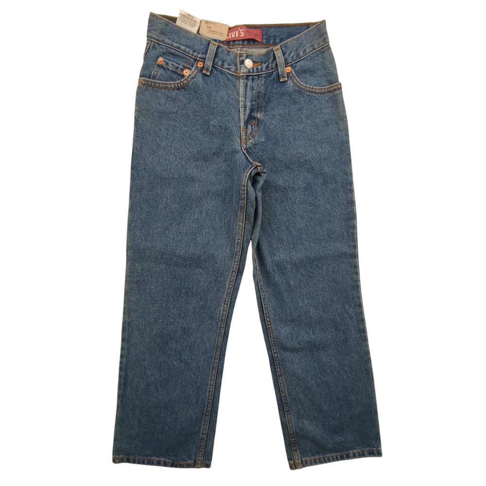Vintage Levis 550 Jeans Boys Sz 11 25.5x25.5 Relaxed Fit Straight Leg Deadstock